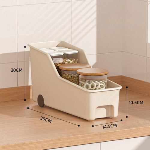 Recipiente De Almacenamiento De Contenedor B 39x14.5x20cm