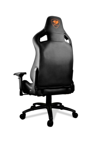 Imagen 4 de 4 de Silla de escritorio Cougar Armor S gamer ergonómica negra con tapizado de cuero sintético