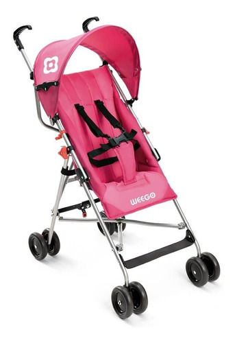 Carrinho De Bebê Weego Guarda Chuva Way Rosa Bb508