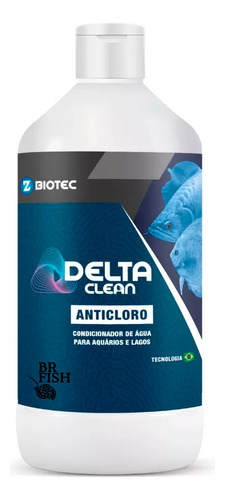 Condicionador Água Delta Clean Anticloro Aquário Lago 1000ml
