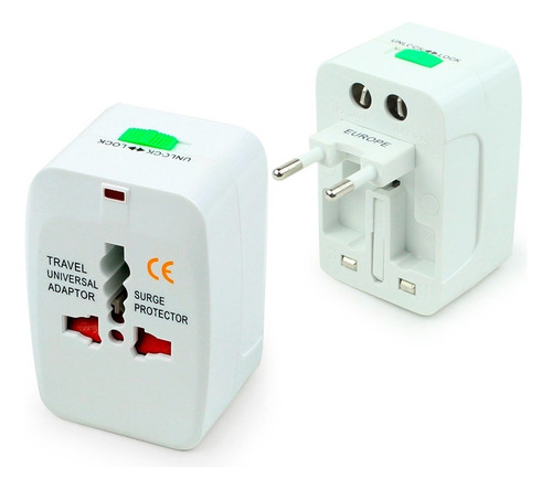 Adaptador Tomada Universal Internacional Uk Eua Europa Asia