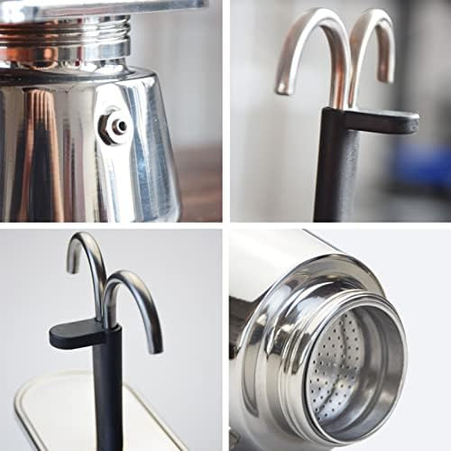 Gowenic Cafetera Espresso Para Estufa De 2 Tazas, Cafetera