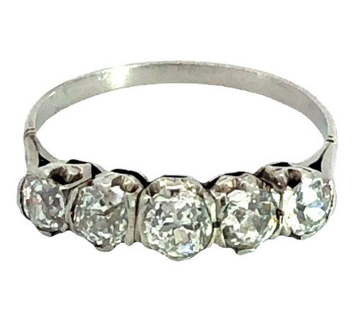 Anillo Cintillo Platino 950 Y 1.05 Ct Brillantes