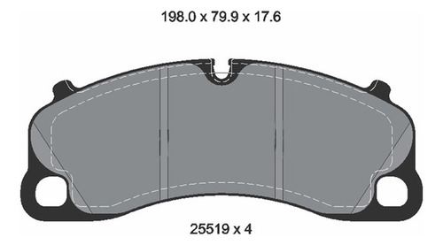 Pastilha Freio Dianteira Porsche 911 Carrera 2019 2020 2021