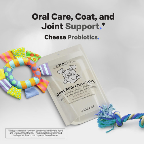 Leche De Cabra Chew Sticks Dna Pet Para Perros Con Alto Cont
