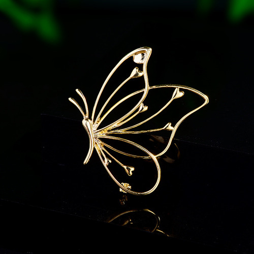 Broche De Mariposa Hueca De Moda Para Mujer, Estilo Coreano