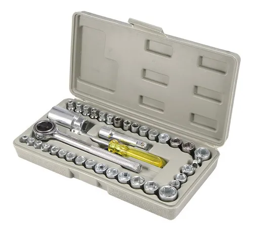 comprar Juego De Llaves De Vaso Reparación De Motos Y Autos 40 Pcs