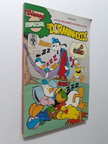 Gibi Antigo Disney Especial N° 119 1990 Os Dorminhocos