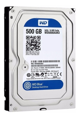 Disco Duro Pc Sata 500gb Wd Blue 7200 Rpm Diginet