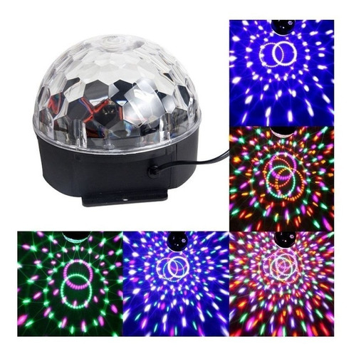 Bola Parlante Bluetooth Usb Luces Led Sicodelicas Ritmica