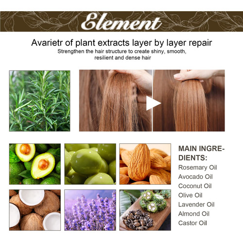 Aceite Para El Crecimiento Del Cabello Deuiosna Veganic Rose