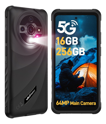 Ulefone Armor X31 Pro 5g Dual Sim Teléfono Resistente Android 14 Smartphone 6.56 16gb Ram 256gb Rom Cámara Nocturna 6050mah Nfc Negro
