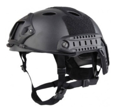 Imagen 1 de 1 de Casco Tactico Negro Y Verde Incluye Repuestos