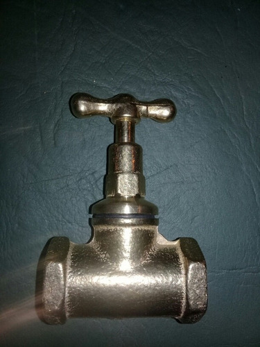 Llave De Paso Bronce Sin Campana De 3/4 Hh