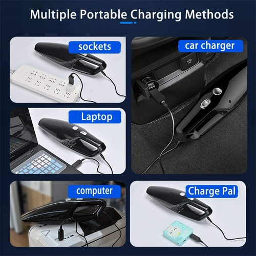 Imagen 7 de 9 de Aspiradora Manual Portátil Para Automóvil Y Hogar
