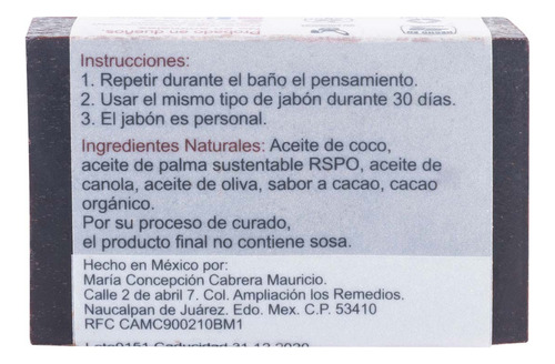 Jabón en Barra Ylux Cacao 100g