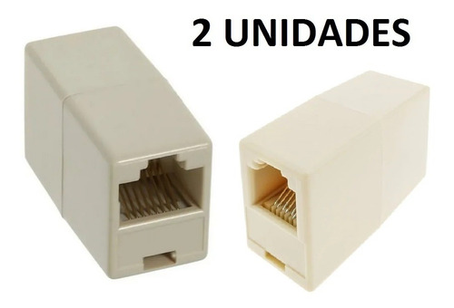 Adaptador Unión Empalme Coupler Rj45 Rj11 Acople Internet