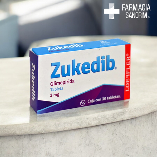 Glimepirida 2 Mg Zukedib Caja Con 30 Tabletas Loeffler
