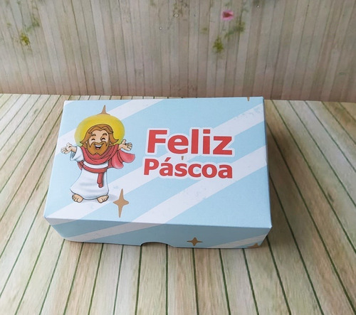 Imagem 2 de 3 de 30 Caixas Lembrança Páscoa Religiosa P6doces