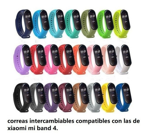 Imagen 4 de 8 de Smartband M4 Pulsera Inteligente Botón Táctil Sensor