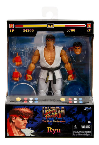 Figura Ryu Street Fighter Ii Jada Toys Articulada
