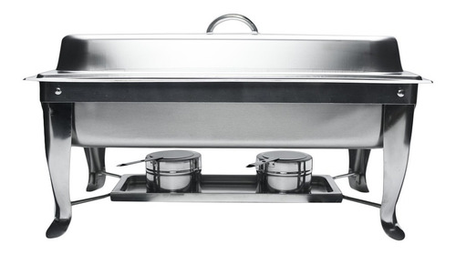 Bufetera Entera Plegable De Acero Inoxidable Inserto Y Tapa