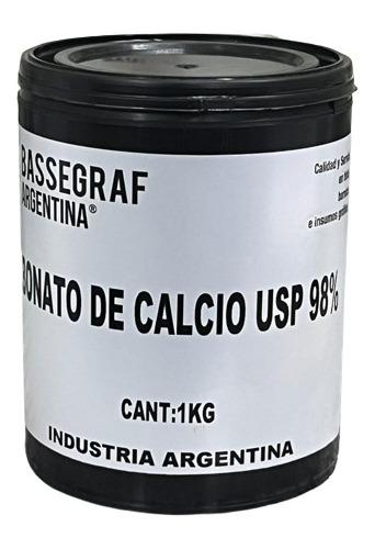Carbonato De Calcio Usp 98% X 1 Kgs