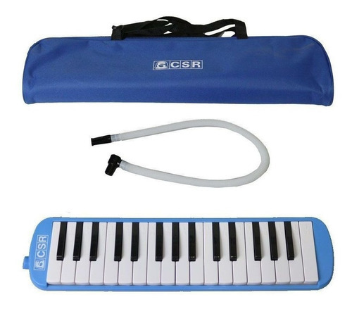 Escaleta Melodica 37 Teclas Marcadas Azul Csr - Csr37sb-blue