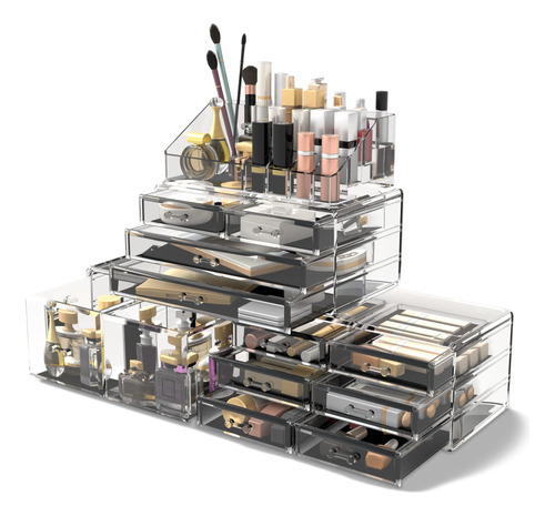 Mueble Organizador Readaeer Para Maquillaje Y Cosméticos T. Color Agua