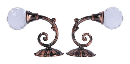 2 Cortinas De Cristal De Metal Para Ventana.