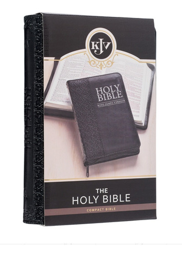 Biblia En Inglés King James Version Tamaño Compacto Negro