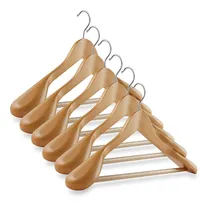 Comprar Ganchos Perchas De Madera Para Trajes Sacos Abrigos Pesados.