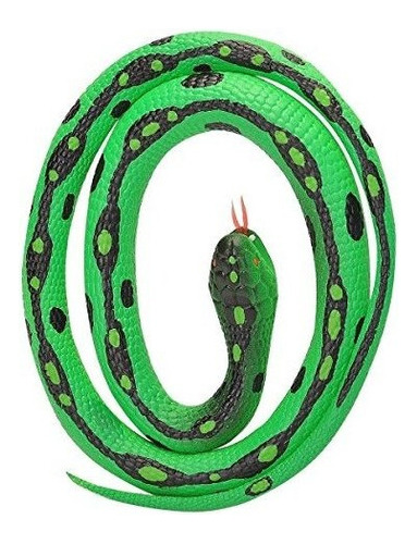 Serpiente De Goma Verde Del Jardin De Los 117cm