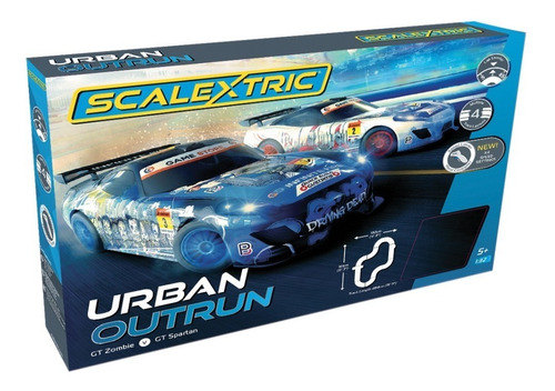 Autoslot - Scalextric Urban Outrun Cuentavueltas Incluido!!!