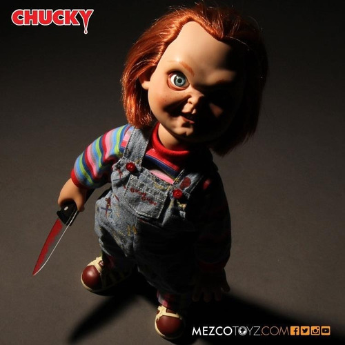 Chucky I Cant Talk Brinquedo Assassino Mezco Fala Child Play