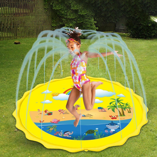 Almohadilla De Aspersor Alfombra De Juego De Agua Con Rociad