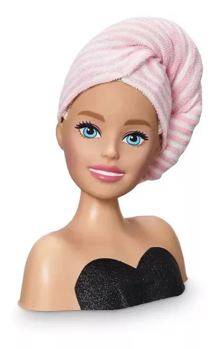 Boneca Barbie Busto Maquiagem e Cabelo Pupee 1282 – Starhouse Mega Store