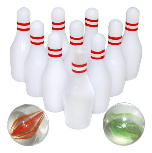 Jishi Paquete De 6 Mini Juegos De Bolos Para Niños, Recuerdo