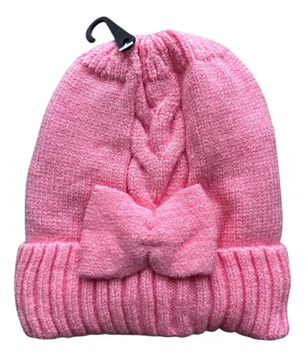 Gorro Lana Bebé Nena 3 A 12 Meses Rosa 3 A 12 Meses Mona