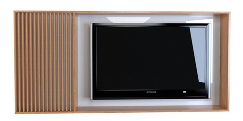 Panel Led Modular Tv Rack De Colgar Mueble Madera Alistonada