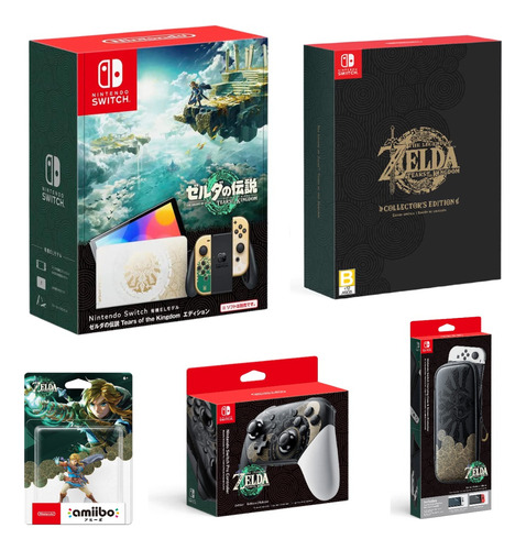 Zelda Tears Of The Kingdom Set Completo