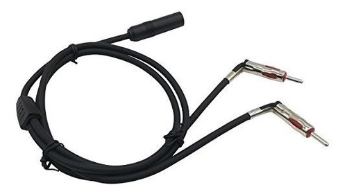 1 dama 2 Auto Divisor Antena Cable Adaptador Radio Y
