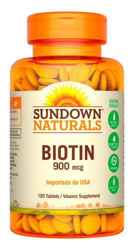Biotin Sundown Naturals 900mcg X 120 Tabletas