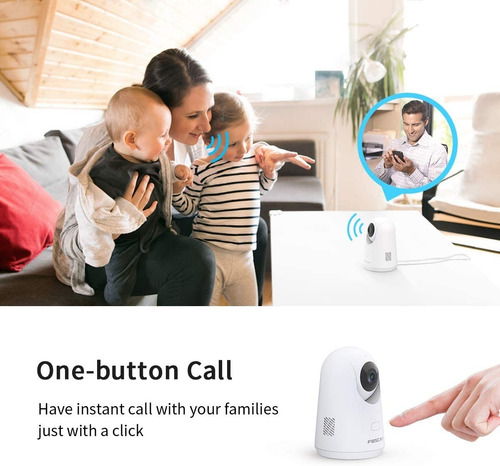 Imagen 3 de 4 de Camara Foscam Motorizada 2mpx Wifi Sd Audio Mic Det Humana