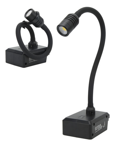Lámpara De Cuello De Cisne Flexible, Luz Led Inalámbrica, 3