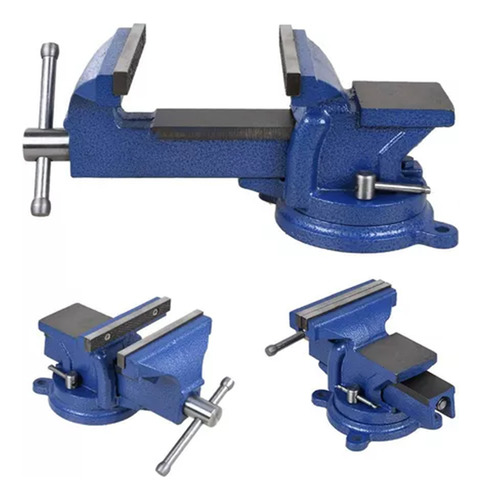 Tornillo De Banco 4 Pulgadas 100mm 5kg Pesado Azul
