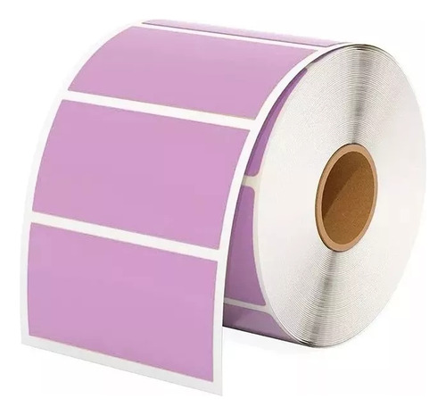 5 Rollos De Etiquetas Adhesivas Térmicas De Colores De 50 X