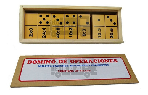 Domino De Operaciones - Didáctico - Madera - Qwerty - 