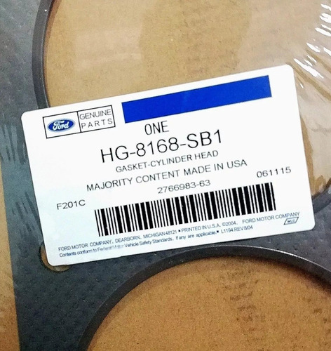 Empacadura Brono F150 F250 Ford 300 Camara Amianto Germany