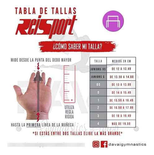 Imagen 6 de 8 de Reisport Guantes Gimnasia (b.asimétricas) Hebilla